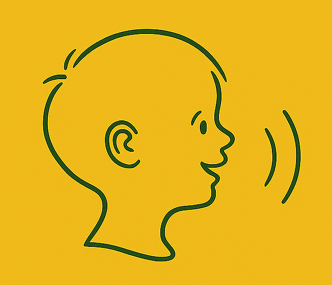 Logopäde beim Sprachtraining mit einem Kind